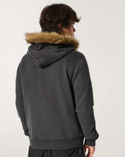 Faux Fur Hoodie!